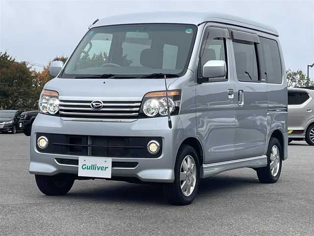 ダイハツ アトレー ワゴン カスタム ターボ RS 山形県 2013(平25)年 2万km ブライトシルバーメタリック 4WD/ターボ/カーオーディオ/　　【CD　AM/FM】/両側イージークローザードア/HIDヘッドライト/純正13インチアルミホイール/純正フロアマット/パワーウィンドウ/ドアバイザー/AAC/電動格納ミラー/フォグランプ/リモコンキー/ETC