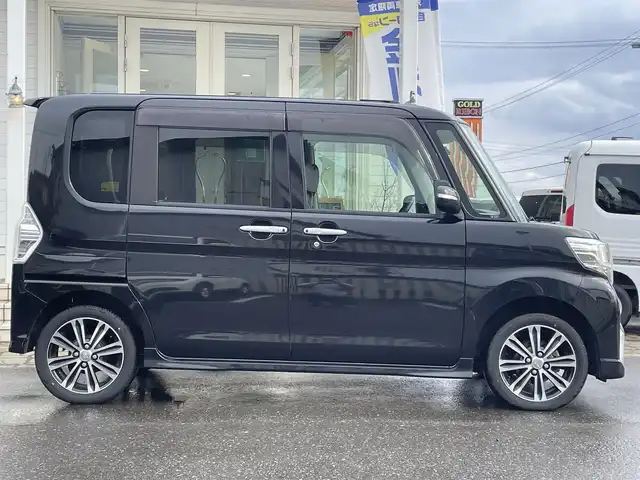 ダイハツ タント カスタム RS SAⅡ 秋田県 2016(平28)年 12.1万km ブラックマイカメタリック (株)IDOMが運営する【じしゃロン秋田店】の自社ローン対象車両になります。こちらは現金ご利用時の価格です。自社ローンご希望の方は別途その旨お申付け下さい。/スマートアシストII/衝突回避支援ブレーキ/衝突警報機能(対車両・対歩行者)/車線逸脱警報機能/誤発進抑制制御機能（前方・後方）/先行車発進お知らせ機能/純正SDナビ【CD/DVD/SD/Bluetooth/USB/AUX/iPod】/フルセグTV/両側パワースライドドア/ETC/前方ドライブレコーダー/LEDヘッドライト/後方コーナーセンサー