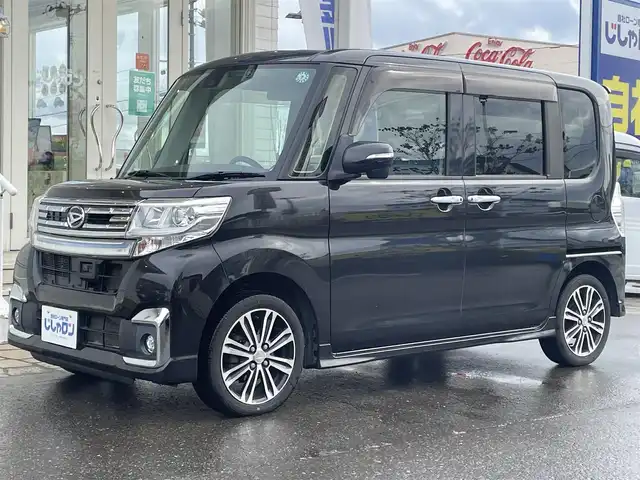 ダイハツ タント カスタム RS SAⅡ 秋田県 2016(平28)年 12.1万km ブラックマイカメタリック (株)IDOMが運営する【じしゃロン秋田店】の自社ローン対象車両になります。こちらは現金ご利用時の価格です。自社ローンご希望の方は別途その旨お申付け下さい。/スマートアシストII/衝突回避支援ブレーキ/衝突警報機能(対車両・対歩行者)/車線逸脱警報機能/誤発進抑制制御機能（前方・後方）/先行車発進お知らせ機能/純正SDナビ【CD/DVD/SD/Bluetooth/USB/AUX/iPod】/フルセグTV/両側パワースライドドア/ETC/前方ドライブレコーダー/LEDヘッドライト/後方コーナーセンサー