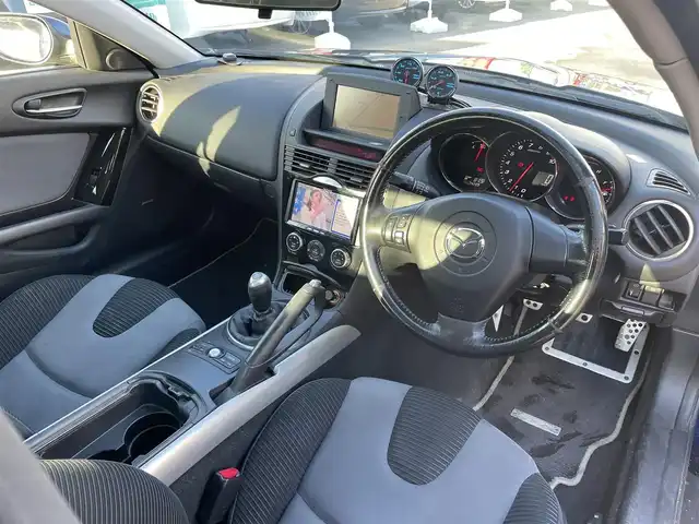 マツダ ＲＸ－８ タイプ S 長野県 2007(平19)年 7.5万km ストーミーブルーマイカ ワンセグテレビ/AM/FM/Bluetooth/フォグランプ/BOSEスピーカー/純正フロアマット/カードキー/電動格納ミラー/ノーマルタイヤ有/パワーウィンドウ/社外18インチAW