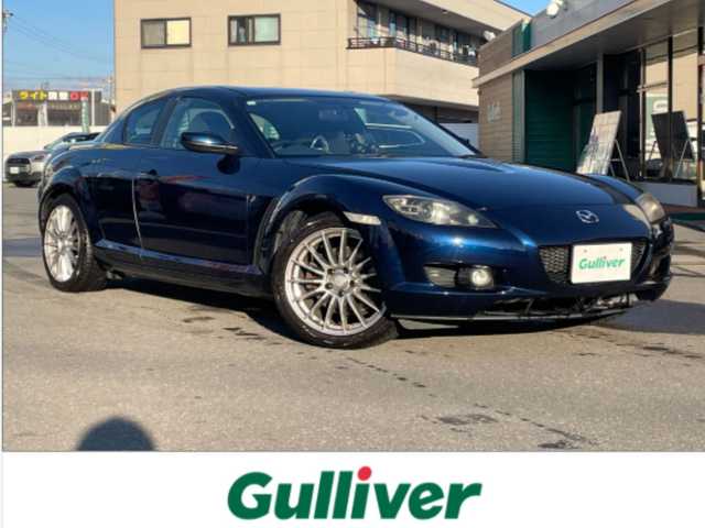 マツダ ＲＸ－８ タイプ S 長野県 2007(平19)年 7.5万km ストーミーブルーマイカ ワンセグテレビ/AM/FM/Bluetooth/フォグランプ/BOSEスピーカー/純正フロアマット/カードキー/電動格納ミラー/ノーマルタイヤ有/パワーウィンドウ/社外18インチAW