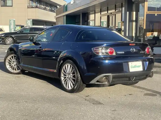 マツダ ＲＸ－８ タイプ S 長野県 2007(平19)年 7.5万km ストーミーブルーマイカ ワンセグテレビ/AM/FM/Bluetooth/フォグランプ/BOSEスピーカー/純正フロアマット/カードキー/電動格納ミラー/ノーマルタイヤ有/パワーウィンドウ/社外18インチAW