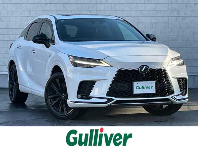 レクサス ＲＸ 500h Fスポーツパフォーマンス 群馬県 2023(令5)年 7.5万km ホワイトノーヴァガラスフレーク サンルーフ　/純正ナビ　/フルセグ・Ｂｌｕｅｔｏｏｔｈ　/全周囲カメラ　/前後席シートエアコン　/ハンドルヒーター　/駐車支援　/デジタルミラー　/レクサスセーフティシステム/パドルシフト　/シートメモリー　/ＨＵＤ