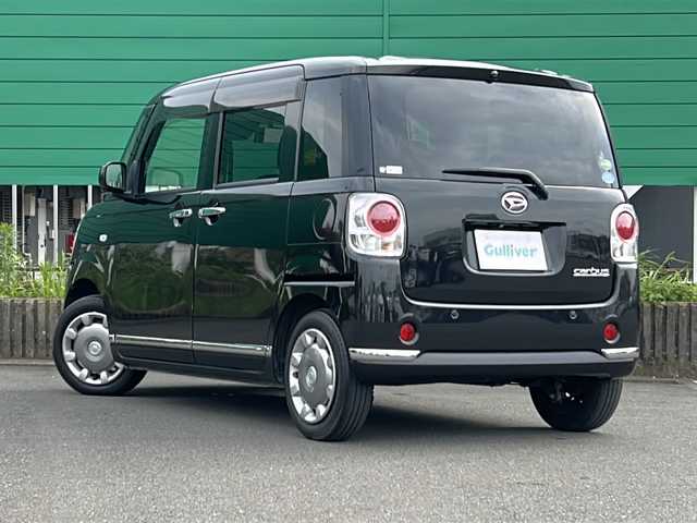 ダイハツ ムーヴ キャンバス G ブラックインテリア リミテッド SAⅢ 茨城県 2018(平30)年 3.8万km ブラックマイカメタリック ワンオーナー/純正ナビゲーション/CD/DVD/Bluetooth/フルセグ/バック/全方位カメラ/アイドリングストップ/横滑り防止装置/コーナーセンサー/衝突被害軽減システム/プッシュスタート/スマートキー×２/両側パワースライドドア/オートライト/オートマチックハイビーム/LEDヘッドライト/保証書、取扱説明書