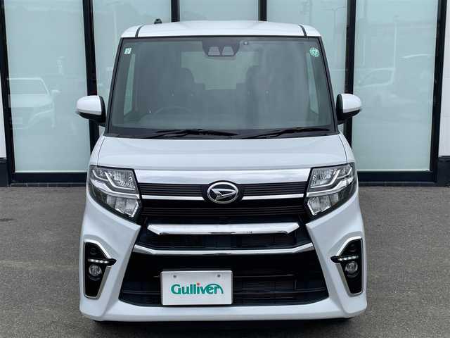 ダイハツ タント カスタム X スタイルセレクション 大阪府 2021(令3)年 1.5万km シャイニングホワイトパール 純正ナビ/   フルセグTV/CD/DVD/Bluetooth/USB/バックモニター/衝突軽減ブレーキ/コーナーセンサー/横滑り防止装置/両側パワースライドドア/アイドリングストップ/ステアリングスイッチ/ドライブレコーダー/純正14インチアルミホイール/ハーフレザーシート/プッシュスタート/スマートキー/ＬＥＤライト/禁煙車