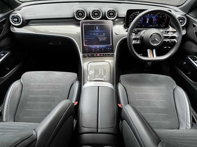 メルセデス・ベンツ Ｍ・ベンツ Ｃ２２０ｄ ステーションワゴン アバンギャルドAMGライン 京都府 2022(令4)年 1.2万km 黒Ｍ 登録時走行距離11683Km/パノラミックスライディングルーフ/レーダーセーフティパッケージ/・アクティブディスタンスA/・アクティブブレーキA/・プレセーフインパルスサイド/・アクティブブラインドスポットA/・アクティブレーンキープA/・アクティブステアリングA/・アクティブレーンチェンジA/・アクティブエマージェンシー ストップA/ユーザーエクスペリエンス/・11.9インチディスプレイ/・HDDナビ/・フルセグTV/・AppleCarPlay/AndroidAuto/・ETC2.0/360°カメラシステム/純正前後ドラレコ/アクティブパーキングA/レーザー×スエードコンビシート/・前席メモリー付パワーシート/・前席シートヒーター/レザーステアリング/・パドルシフト/キーレスゴー/・スマートキー×2個/アンビエントライト/LEDデジタルライト/純正スポーツサスペンション/純正18インチアルミホイール/車両取説/ユーザーエクスペリエンスクイックガイド