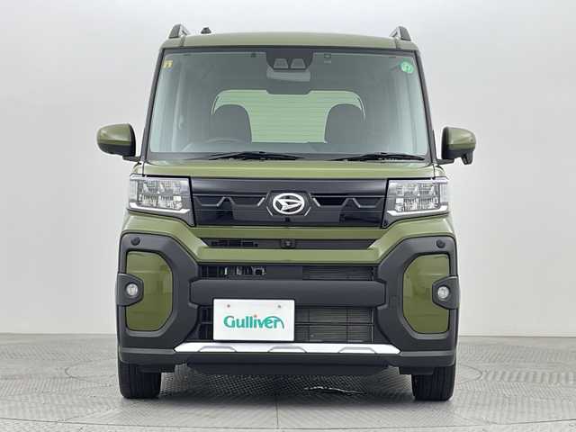 ダイハツ タント ファンクロスターボ 新潟県 2023(令5)年 1.2万km フォレストカーキメタリック ４WD/ワンオーナー/禁煙車/スマートアシスト/純正メモリナビ/　　CD/DVD/AM/FM/フルセグ/BT/SD/アラウンドビューモニター/両側パワースライドドア/ウェルカムパワースライドドア/HIDオートライト/前席シートヒーター/純正15インチアルミホイール付/アイドリングストップ/ナビ一体型ドライブレコーダー/電動パーキングブレーキ/オートブレーキホールド/リアサンシェード/リアパーソナルデーブル/スマートキー/ETC