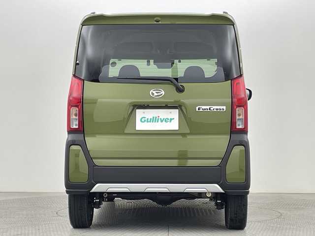 ダイハツ タント ファンクロスターボ 新潟県 2023(令5)年 1.2万km フォレストカーキメタリック ４WD/ワンオーナー/禁煙車/スマートアシスト/純正メモリナビ/　　CD/DVD/AM/FM/フルセグ/BT/SD/アラウンドビューモニター/両側パワースライドドア/ウェルカムパワースライドドア/HIDオートライト/前席シートヒーター/純正15インチアルミホイール付/アイドリングストップ/ナビ一体型ドライブレコーダー/電動パーキングブレーキ/オートブレーキホールド/リアサンシェード/リアパーソナルデーブル/スマートキー/ETC