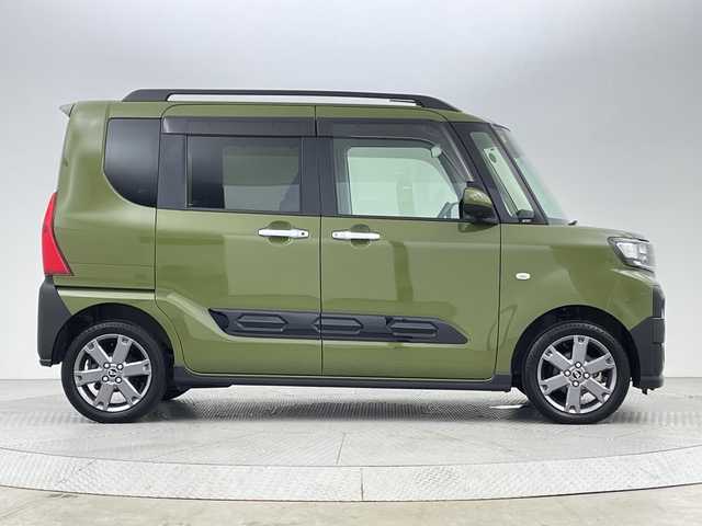 ダイハツ タント ファンクロスターボ 新潟県 2023(令5)年 1.2万km フォレストカーキメタリック ４WD/ワンオーナー/禁煙車/スマートアシスト/純正メモリナビ/　　CD/DVD/AM/FM/フルセグ/BT/SD/アラウンドビューモニター/両側パワースライドドア/ウェルカムパワースライドドア/HIDオートライト/前席シートヒーター/純正15インチアルミホイール付/アイドリングストップ/ナビ一体型ドライブレコーダー/電動パーキングブレーキ/オートブレーキホールド/リアサンシェード/リアパーソナルデーブル/スマートキー/ETC