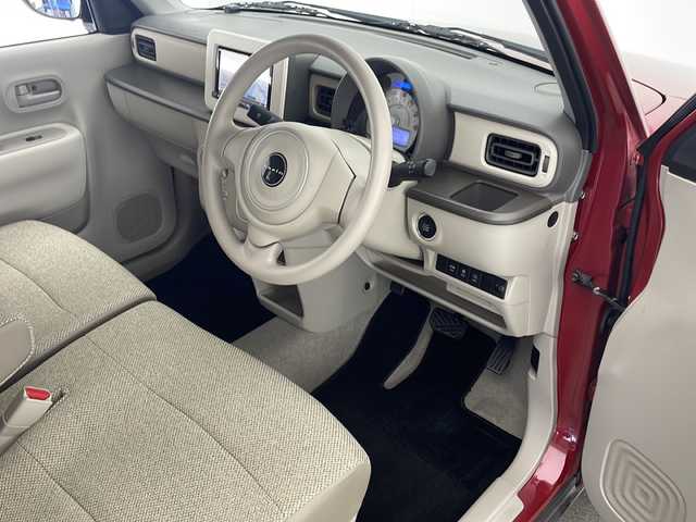 スズキ ラパン L 宮崎県 2019(平31)年 4.8万km フェニックスレッドパール レーダーブレーキサポート/社外7インチSDナビ/フルセグTV/CD/DVD/Bluetooth/HDMI/バックカメラ/シートヒーター/アイドリングストップ/ドライブレコーダー/ETC/スマートキー×２/取扱説明書