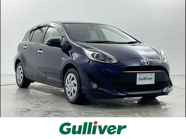 トヨタ アクア S スタイルブラック 福井県 2019(平31)年 5.9万km ダークブルーマイカ 純正ナビ/CD/DVD/Bluetooth/フルセグ/バックカメラ/オートライト/横滑り防止/レーンキープアシスト/衝突軽減システム/プッシュスタート/ステアリングスイッチ