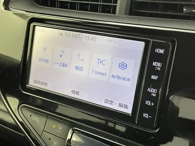 トヨタ アクア S スタイルブラック 福井県 2019(平31)年 5.9万km ダークブルーマイカ 純正ナビ/CD/DVD/Bluetooth/フルセグ/バックカメラ/オートライト/横滑り防止/レーンキープアシスト/衝突軽減システム/プッシュスタート/ステアリングスイッチ