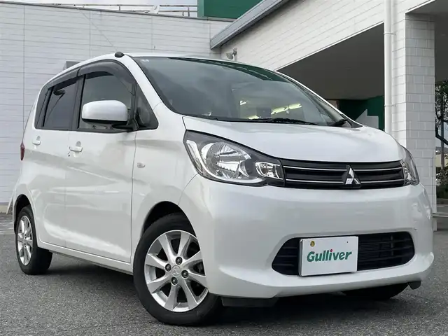三菱 ｅＫワゴン G 兵庫県 2014(平26)年 5.2万km シルキーホワイト 福祉車両/保証書・取説・有/純正SDナビ・ワンセグ・CD・FM・AM/バックカメラ/ETC/前後ドライブレコーダー/助手席サイドリフトアップシート/シートヒーター/アイドリングストップ/プッシュスタート/スマートキー×2/スペアキー×1/純正フロアマット/純正ドアバイザー