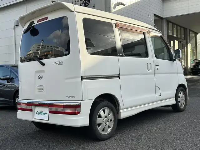 ダイハツ アトレー ワゴン カスタム ターボ RS 長崎県 2006(平18)年 14.3万km ホワイト 社外SDナビ(FM/AM/CD/DVD/フルセグTV)/ETC/フロアマット/ドアバイザー/電動格納ミラー/ABS/スペアキー