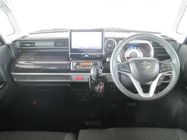 スズキ スペーシア カスタム HYBRID XS ターボ 千葉県 2022(令4)年 3.2万km ブルーイッシュブラックパール3 9インチスズキコネクトナビ、フルセグTV/全方位モニター/オーディオ【CD/DVD/Bluetooth/USB】/デュアルカメラブレーキサポート/両側パワースライドドア/LEDヘッドライト&LEDフォグ/純正14インチアルミホイール/ウィンカードアミラー/ヘッドアップディスプレイ/レーダークルーズコントロール/ハーフレザーシート&運転席シートヒーター/スイッチ付き革巻きステアリング/パドルシフト/オートマチックハイビーム/ビルトインETC/保証書/取扱説明書/スペアキー/ナビ説明書