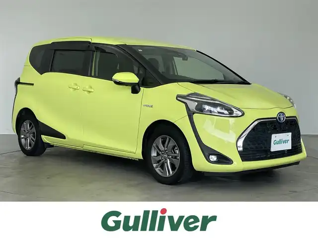 トヨタ シエンタ ハイブリッド ファンベースG 埼玉県 2019(平31)年 2.4万km エアーイエロー ワンオーナー/両側パワースライドドア/純正9型ナビ/Bluetoothオーディオ/DVD再生/フルセグTV/全方位カメラ/スマートキープッシュスタート/LEDヘッドランプ/前後ドライブレコーダー/ETC2.0