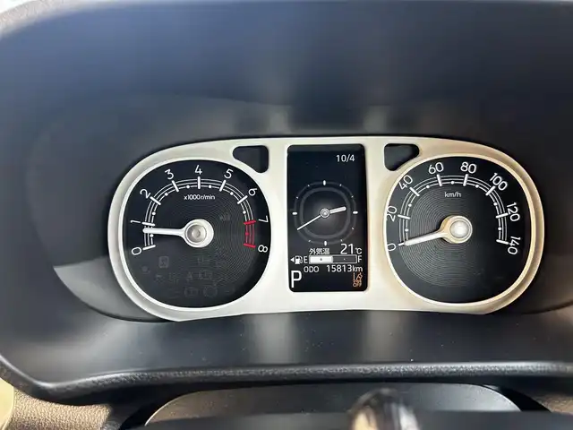 ダイハツ ムーヴ キャンバス ストライプス G ターボ 道北・旭川 2023(令5)年 1.6万km シャイニングホワイトパール/サンドベージュメタリック ワンオーナー/純正メモリナビ/フルセグテレビ/バックカメラ/前席シートヒーター/プッシュスタート/スマートキー/LEDヘッドライト/クルーズコントロール/ドアバイザー/プッシュスタート/両側パワースライドドア