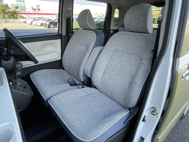 ダイハツ ムーヴ キャンバス ストライプス G ターボ 青森県 2023(令5)年 1.6万km シャイニングホワイトパール/サンドベージュメタリック 4WD/純正メモリナビ/フルセグTV/CD/DVD/BT/バックカメラ/前席シートヒーター/プッシュスタート/スマートキー/LEDヘッドライト/クルーズコントロール/プッシュスタート/両側パワースライドドア/保温機能付きカップホルダー