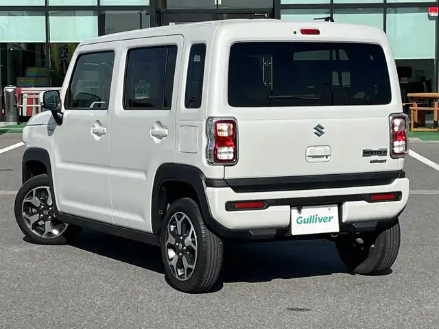 スズキ ハスラー HYBRID X 奈良県 2022(令4)年 2.3万km ピュアホワイトP ＫＥＮＷＯＯＤナビ(MDV-D209BT)/（ＢＴ／ＣＤ／ＤＶＤ）/レーダークルーズコントロール/バックカメラ/後方コーナーセンサー/衝突軽減システム/アシストレーンキープ/前席シートヒーター/ＬＥＤヘッドライト/オートライト/アイドリングストップ/前方ドライブレコーダー/ＥＴＣ/純正15インチＡＷ/保証書/取り扱い説明書/スペアキーX1