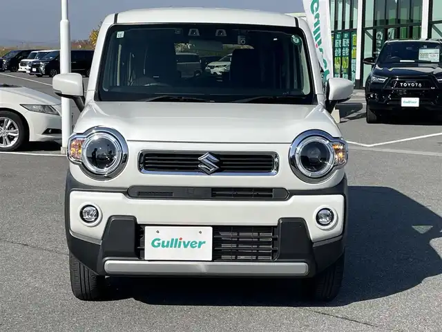 スズキ ハスラー HYBRID X 奈良県 2022(令4)年 2.3万km ピュアホワイトP ＫＥＮＷＯＯＤナビ(MDV-D209BT)/（ＢＴ／ＣＤ／ＤＶＤ）/レーダークルーズコントロール/バックカメラ/後方コーナーセンサー/衝突軽減システム/アシストレーンキープ/前席シートヒーター/ＬＥＤヘッドライト/オートライト/アイドリングストップ/前方ドライブレコーダー/ＥＴＣ/純正15インチＡＷ/保証書/取り扱い説明書/スペアキーX1