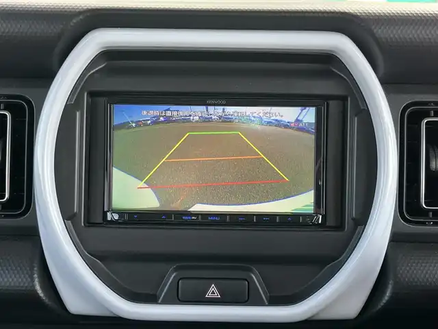 スズキ ハスラー HYBRID X 奈良県 2022(令4)年 2.3万km ピュアホワイトP ＫＥＮＷＯＯＤナビ(MDV-D209BT)/（ＢＴ／ＣＤ／ＤＶＤ）/レーダークルーズコントロール/バックカメラ/後方コーナーセンサー/衝突軽減システム/アシストレーンキープ/前席シートヒーター/ＬＥＤヘッドライト/オートライト/アイドリングストップ/前方ドライブレコーダー/ＥＴＣ/純正15インチＡＷ/保証書/取り扱い説明書/スペアキーX1