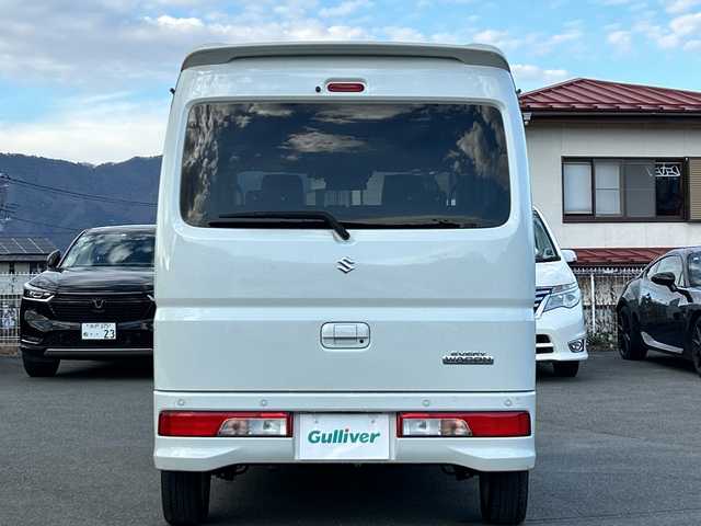 スズキ エブリィ ワゴン PZターボ スペシャル ハイルーフ 山梨県 2022(令4)年 3.2万km パールホワイト 4WD/ターボ車/純正SDナビ/　(CD/DVD/USB/SD/iPod/BT/TV)/オートステップ/両側パワースライドドア/衝突軽減ブレーキ/レーンキープアシスト/HIDオートライト/フォグランプ/シートヒーター/純正アルミホイール/コーナーセンサー/プッシュスタート/ETC