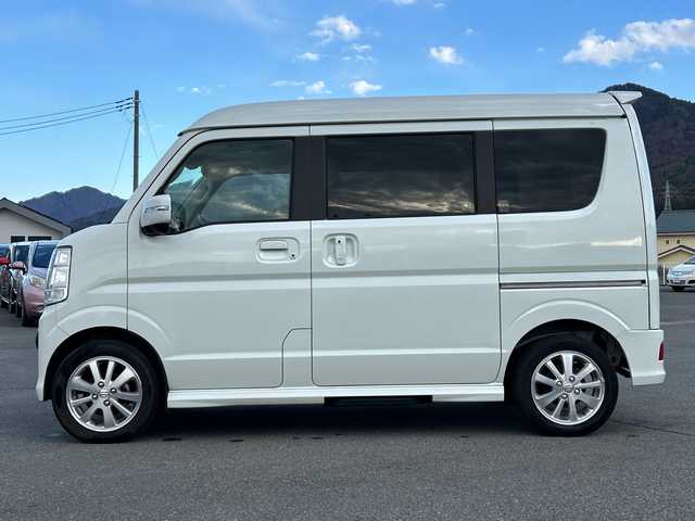 スズキ エブリィ ワゴン PZターボ スペシャル ハイルーフ 山梨県 2022(令4)年 3.2万km パールホワイト 4WD/ターボ車/純正SDナビ/　(CD/DVD/USB/SD/iPod/BT/TV)/オートステップ/両側パワースライドドア/衝突軽減ブレーキ/レーンキープアシスト/HIDオートライト/フォグランプ/シートヒーター/純正アルミホイール/コーナーセンサー/プッシュスタート/ETC