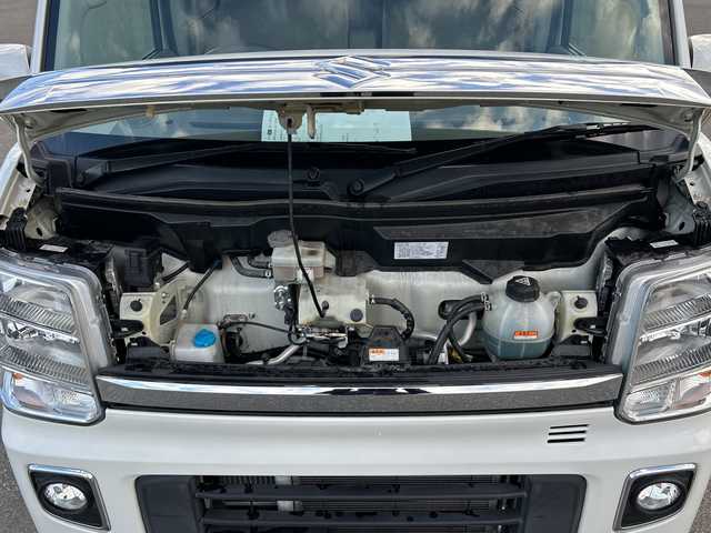 スズキ エブリィ ワゴン PZターボ スペシャル ハイルーフ 山梨県 2022(令4)年 3.2万km パールホワイト 4WD/ターボ車/純正SDナビ/　(CD/DVD/USB/SD/iPod/BT/TV)/オートステップ/両側パワースライドドア/衝突軽減ブレーキ/レーンキープアシスト/HIDオートライト/フォグランプ/シートヒーター/純正アルミホイール/コーナーセンサー/プッシュスタート/ETC