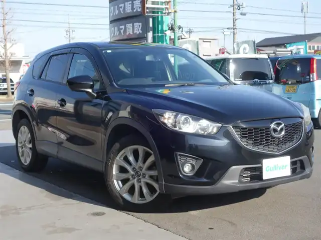 マツダ ＣＸ－５ XD 静岡県 2013(平25)年 9.2万km ジェットブラックマイカ ワンオーナー/禁煙車/マツダ純正パイオニア7インチSDナビ/　CD/DVD/SD/USB/BT/AUX/フルセグTV/バックカメラ/ビルトインETC/BOSEサウンドシステム/純正　19インチアルミホイール/純正HIDヘッドライト/オートライト/純正フットイルミネーション/純正フロアマット/純正ラゲッジマット/スマートキー2個/取扱説明書/保証書