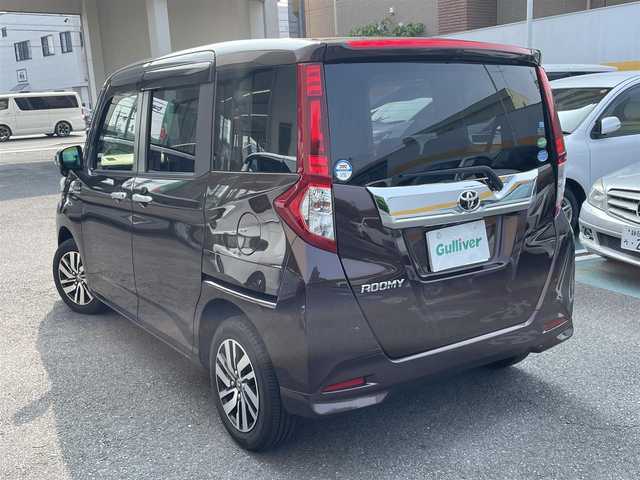 トヨタ ルーミー カスタムG S 静岡県 2017(平29)年 6.3万km プラムブラウンパールクリスタルシャイン ワンオーナー/純正9インチナビ/フルセグTV/DVD/CD/SD/MSV/BT/バックカメラ/両側パワースライドドア/衝突軽減ブレーキ/レーンキープアシスト/クルーズコントロール/前方ドライブレコーダー/ビルトインETC/LEDヘッドライト/LEDフォグライト/ステアリングスイッチ/スマートキー×2/保証書/取扱説明書/ナビ取扱説明書