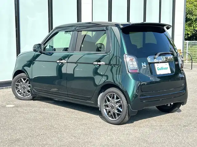 ホンダ Ｎ ＯＮＥ RS 大阪府 2019(平31)年 5.5万km ブリティッシュグリーンP 純正ナビ/  フルセグTV/BT/CD/USB//バックカメラ/ETC/ターボ/前後ドライブレコーダー/純正フロアマット/純正15インチアルミホイール/カーテンエアバック/衝突軽減システム/LED