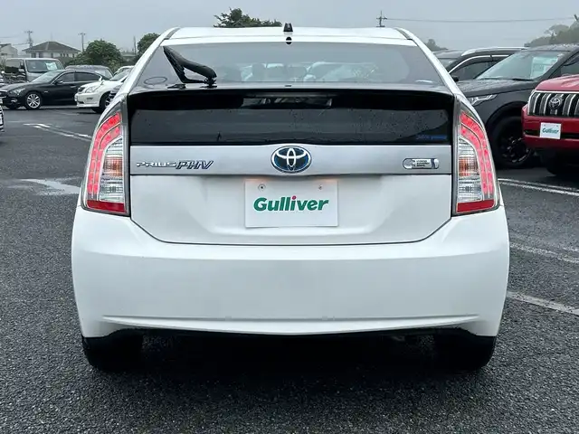 トヨタ プリウス ＰＨＶ S 千葉県 2015(平27)年 1.8万km スーパーホワイトⅡ ナビAVIC-RZ301 ドラレコ AC100Vコンセント シートヒーター ステアリングヒーター DVD 充電ケーブル車載 スマートキー プッシュスタート マット バイザー HID オートライト