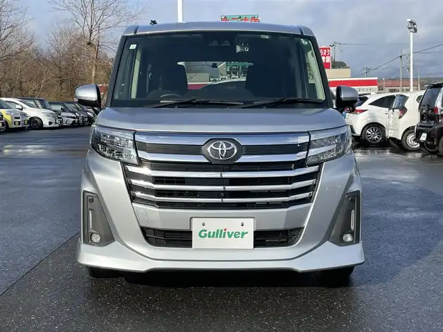 トヨタ ルーミー カスタムG 青森県 2020(令2)年 5.6万km ブライトシルバーM ４WD/純正ナビ/フルセグTV/CD/DVD/BT/衝突軽減ブレーキ/レーダークルーズコントロール/コーナーセンサー/ドライブレコーダー/ETC/両側パワースライドドア/全方位カメラ/電動パーキングブレーキ/オートホールド/電動格納ウインカーミラー/ドアバイザー/ステアリングスイッチ/14インチ純正AW/プッシュスタート/LEDオートライト/スマートキー×２