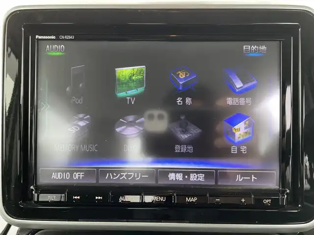 スズキ スペーシア カスタム HYBRID XS 静岡県 2019(令1)年 1.1万km ピュアホワイトP ワンオーナー　社外ＳＤナビ　ＴＶ　Ｂｌｕｅｔｏｏｔｈ接続　ＤＶＤ再生　全方位カメラ　両側パワスラ　運転席シートヒーター　パーキングソナー　LEDオートライト・オートハイビーム