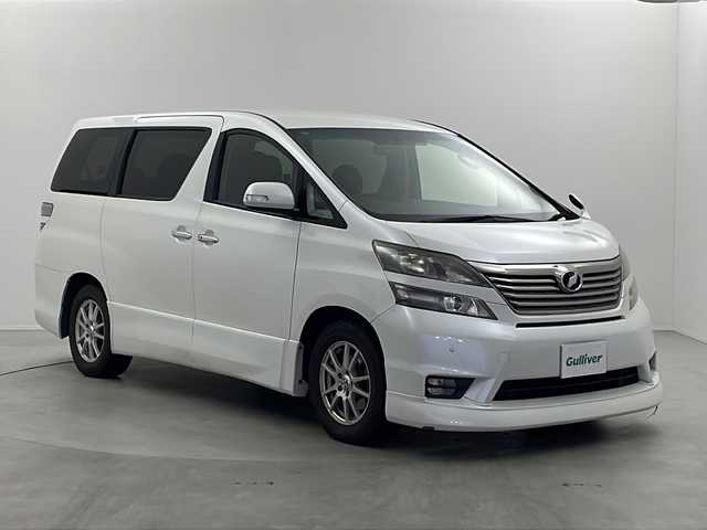 トヨタ ヴェルファイア 2．4Z プラチナセレクションⅡ 栃木県 2011(平23)年 12.8万km ホワイトパールクリスタルシャイン 社外7インチナビ(CD/DVD/SD/FM/AM)/社外ETC/コーナーセンサー/車外バックカメラ/両側パワースライドドア/電動格納ミラー/社外フロアマット/フォグランプ/キセノンヘッドライト/スマートキー/スペアキー×1本