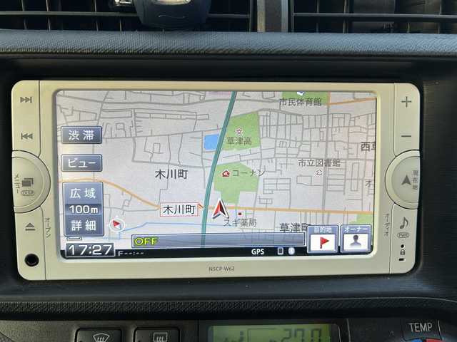 トヨタ アクア G 滋賀県 2012(平24)年 13.2万km 黒 ・ワンセグTV内蔵カーナビ/・Bluetoothオーディオ/・ETC/・スマートキー/・プッシュスタートボタン/・前後ドラレコ