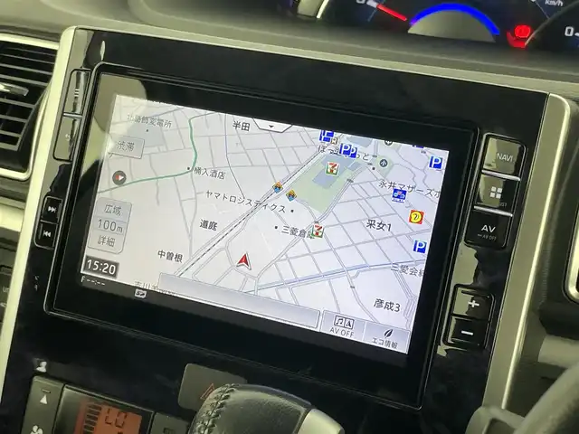 ダイハツ タント カスタム RS トップED SA Ⅲ 埼玉県 2017(平29)年 6.2万km パールホワイトⅢ 純正８インチナビ　バックカメラ　両側パワースライドドア　シートヒーター　ＥＴＣ　ハーフレザー　社外マフラー　純正アルミ　ＬＥＤライト　ＣＤ　ＤＶＤ　Ｂｌｕｅｔｏｏｔｈ　地デジフルセグＴＶ　　HDMI USB スマートキー　オートライト　スマートキー