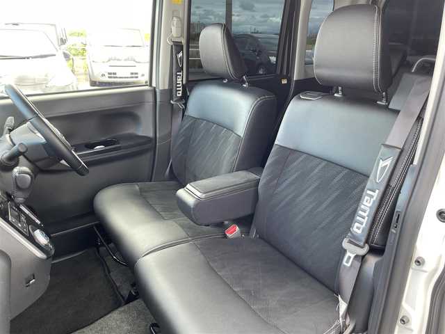 ダイハツ タント カスタム RS トップED SA Ⅲ 熊本県 2017(平29)年 6.2万km パールホワイトⅢ 純正8インチナビ/・フルセグTV/CD/DVD/SD/HDMI/Bluetooth/バックカメラ/両側パワースライドドア/ハーフレザーシート/D席シートヒーター/衝突被害軽減ブレーキ/車線逸脱警報機能/ISOFIX対応/後席用サイドサンシェード/革巻きステアリング/ステアリングリモコン/プッシュスタート/スマートキー/ETC/ウィンカーミラー/オートハイビーム/純正LEDヘッドライト/純正LEDフォグライト/純正15インチアルミ/純正フロアマット/純正ドアバイザ―/スペアキー１本