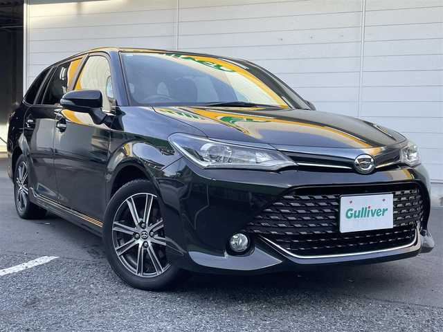 トヨタ カローラ フィールダー 1．5G ダブルバイビー 千葉県 2016(平28)年 7.9万km ブラックマイカ トヨタセーフティセンス/　・衝突軽減ブレーキ/　・車線逸脱警告/　・オートハイビーム/　・カーテンエアバック/LEDヘッドライト/純正ナビ/ワンセグTV/CD/Blue Tooth/SD/バックカメラ/Nano e/ステアリングスイッチ/トノカバー/フォグライト/LEDルームライト/LEDヘッドライト/ETC/純正フロアマット/純正16インチAW/取説/保証書/スペアキー/R1.4.5記録簿あり