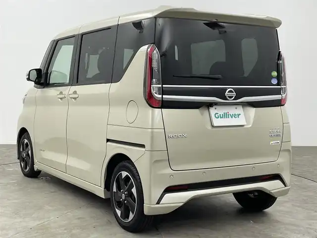 日産 ルークス HWS X プロパイロットED 大分県 2021(令3)年 2.7万km フローズンバニラパール 純正SDナビ/（フルセグ/CD/DVD/Bluetooth）/プロパイロット/ビルトインETC/両側パワースライドドア/オートブレーキホールド/電動パーキングブレーキ/アラウンドビューモニター/前方ドライブレコーダー/ステアリングスイッチ/純正アルミホイール/保証書・取扱説明書