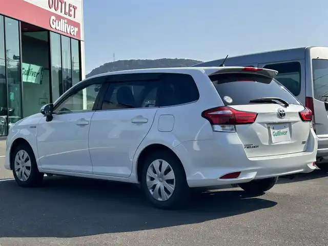 トヨタ カローラ フィールダー ハイブリッドG 鹿児島県 2015(平27)年 6.9万km ホワイトパールクリスタルシャイン Toyota Safety Sense C/純正ナビ/　　CD/DVD/BT/フルセグ/バックカメラ/クルーズコントロール/オートライト/布シート/ステアリングスイッチ/アイドリングストップ/スマートキー/ETC