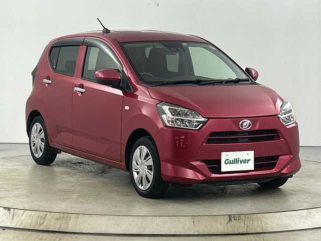 ダイハツ ミラ イース X SAⅢ 愛知県 2018(平30)年 4万km マゼンタベリーマイカM 禁煙車/純正7インチナビ/（CD/DVD/Bluetooth/フルセグTV/USB/AM/FM)/バックカメラ/スマートアシストIII/・衝突軽減ブレーキ/・レーンキープアシスト/・オートマチックハイビーム/・パーキングセンサー/ETC/アイドリングストップ/LEDヘッドライト/純正フロアマット/横滑り防止装置/電動格納ミラー/リモコンキー/ドアバイザー