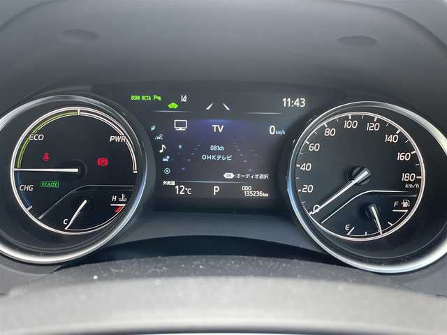 トヨタ カムリ WS 岡山県 2019(令1)年 13.6万km アティチュードブラックマイカ 登録時走行距離135230km/純正ナビ/(AM/FM/BT/TV/DISC)/ToyotaSeaftySense/・プリクラッシュセーフティ/・アダプティブクルーズコントロール/・レーントレーシングアシスト/・オートマティックハイビーム/バックカメラ/ビルトインETC/BSM/HUD/ハーフレザーシート/D席パワーシート/スマートキー/スペアキー/純正18インチアルミホイール