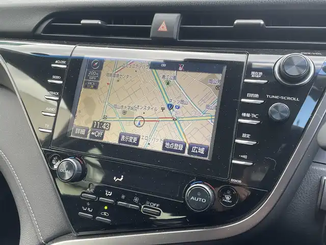 トヨタ カムリ WS 岡山県 2019(令1)年 13.6万km アティチュードブラックマイカ 登録時走行距離135230km/純正ナビ/(AM/FM/BT/TV/DISC)/ToyotaSeaftySense/・プリクラッシュセーフティ/・アダプティブクルーズコントロール/・レーントレーシングアシスト/・オートマティックハイビーム/バックカメラ/ビルトインETC/BSM/HUD/ハーフレザーシート/D席パワーシート/スマートキー/スペアキー/純正18インチアルミホイール