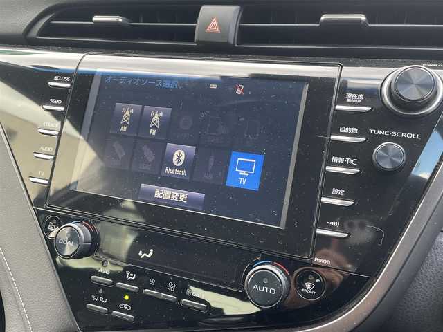 トヨタ カムリ WS 岡山県 2019(令1)年 13.6万km アティチュードブラックマイカ 登録時走行距離135230km/純正ナビ/(AM/FM/BT/TV/DISC)/ToyotaSeaftySense/・プリクラッシュセーフティ/・アダプティブクルーズコントロール/・レーントレーシングアシスト/・オートマティックハイビーム/バックカメラ/ビルトインETC/BSM/HUD/ハーフレザーシート/D席パワーシート/スマートキー/スペアキー/純正18インチアルミホイール