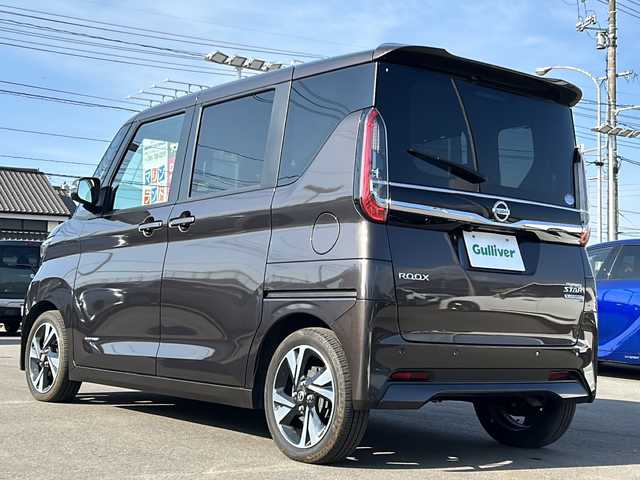 日産 ルークス HWS Gターボ プロパイロットED 山口県 2020(令2)年 1.5万km アッシュブラウンM 禁煙車/ハンズフリーオートスライドドア/両側パワースライドドア/360°セーフティーアシスト/・インテリジェントエマージェンシーブレーキ/・インテリジェントルームミラー/・車線逸脱防止支援システム/・ふらつき警報/・プロパイロット/純正9インチSDナビ/(地図SD未挿入の為、機能未確認)/バックカメラ/革巻きステアリング/ステアリングスイッチ/LEDヘッドライト/LEDフォグ/プッシュスタート/アイドリングストップ/ビルトインETC/スマートキー/純正15インチAW/純正フロアマット/ロールアップサンシェード/プラズマクラスター付ミラーリングファン/シートバックテーブル