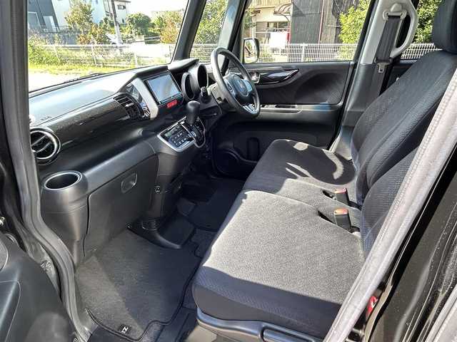ホンダ Ｎ ＢＯＸ カスタム G Lパッケージ 福岡県 2013(平25)年 9.2万km クリスタルブラックパール 社外ナビ/(フルセグ/ＣＤ／ＤＶＤ再生/ＳＤ再生Ｂｌｕｅｔｏｏｔｈ)　/両側パワースライドドア　/ＥＴＣ　/オートライト　/スマートキー　/プッシュスタート　/ＬＥＤヘッドライト　/純正アルミホイール　/フロアマット/スペアキー