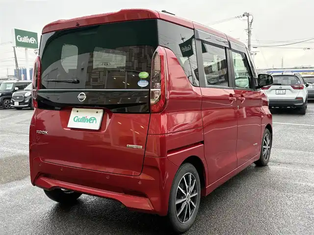 日産 ルークス X 徳島県 2020(令2)年 2.5万km スパークリングレッドM 社外ナビ/プッシュスタート/片側パワースライドドア/バックカメラ/アラウンドビューモニター/ETC/社外フロアマット/ドライブレコーダー前のみ/先行車発進お知らせ/速度標識標準/道路標識標準/ふらつき警報/レーンキープアシスト/盗難防止装置/純正ホイールキャップ