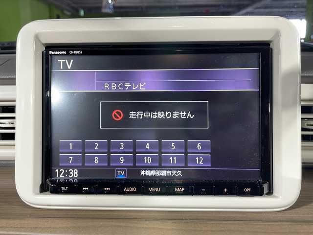 スズキ ラパン X 沖縄県 2020(令2)年 3.2万km フレンチミントパールメタリック 禁煙車/ワンオーナー/9インチ純正ディーラーOPナビ/【CD/DVD/BT/フルセグTV】/全方位カメラ/ETC/前後ドライブレコーダー/社外シートカバー/シートヒーター/レーダーブレーキ/スマートキー
