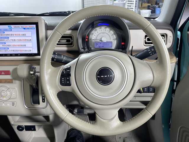 スズキ ラパン X 沖縄県 2020(令2)年 3.2万km フレンチミントパールメタリック 禁煙車/ワンオーナー/9インチ純正ディーラーOPナビ/【CD/DVD/BT/フルセグTV】/全方位カメラ/ETC/前後ドライブレコーダー/社外シートカバー/シートヒーター/レーダーブレーキ/スマートキー